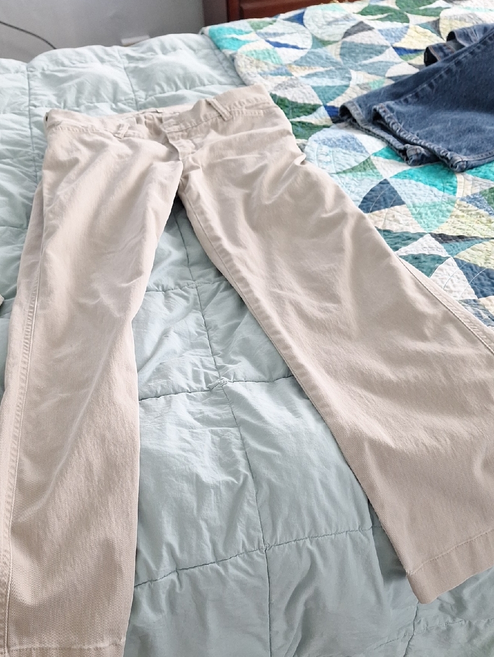 Lee Riders Light Beige Straight Leg Pants 10 Petite